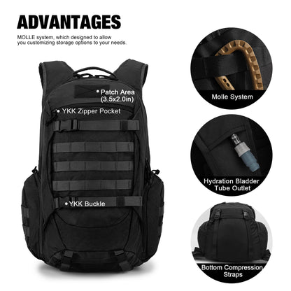 Mardingtop Taktischer Rucksack 35L Trekkingrucksack Outdoor