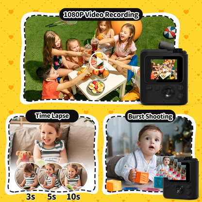 Gofunly Kinderkamera Sofortbildkamera H11 mit 32 GB Speicherkarte