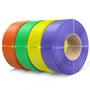 SUNLU PETG Filament Refill 1.75 mm, 4x1 kg, 4 Farben – vier spulenlose Filamentrollen in Orange, Gelb, Grün und Lila