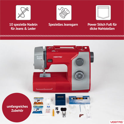 VERITAS Power Stitch 17 Mechanische Nähmaschine Einfädelhilfe