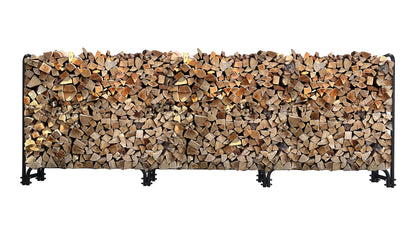 QUICK STAR Metall Kaminholzregal 272x95cm mit Schutzhülle