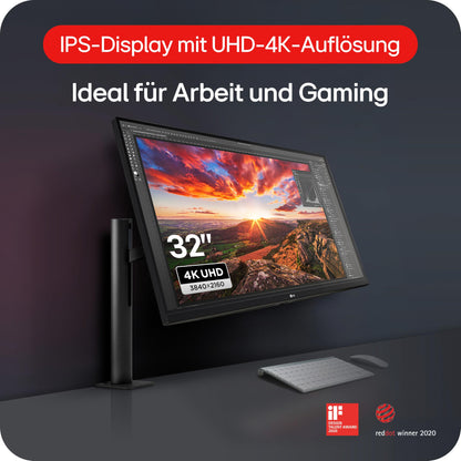 LG 32UN880K Monitor - 32 Zoll 4K Ultra HD Ergo IPS