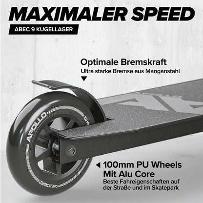 Apollo Genius Pro Stunt Scooter – Robuster Trickroller für Kinder