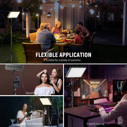 NEEWER Basics BP300 LED Videoleuchte Kit – 2er-Pack mit Stativ