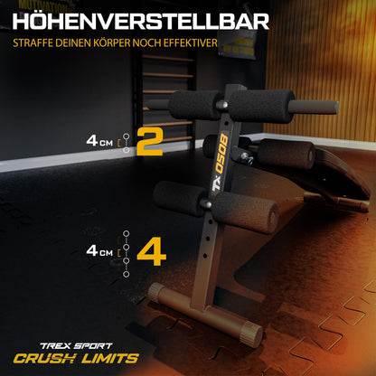 TREX SPORT TX-050B Sit Up Bank – klappbar Hantelbank