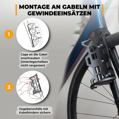 Rovativ Bikepacking Gabeltasche 4,5 L wasserdicht mit Halterung
