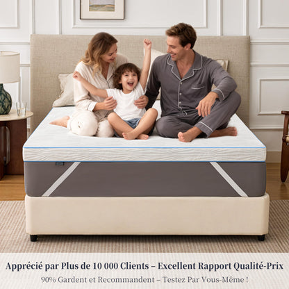 Solviente Matratzen-Topper 140x200 cm H2, Memory Foam & Kaltschaum