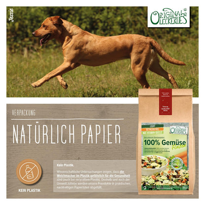 Original Leckerlies Gemüse-Flocken für Hunde, getreidefrei, 5 kg