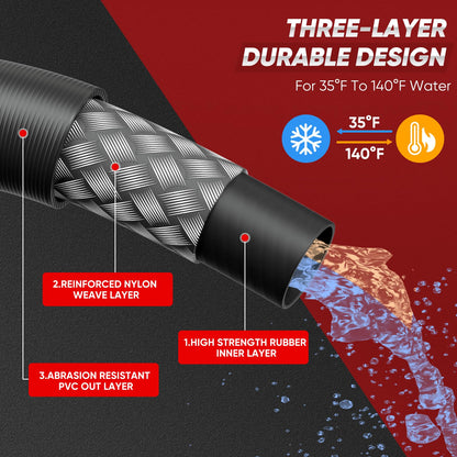 Ampvolts Rohrreinigungsschlauch Set 30m – Karcher kompatibel