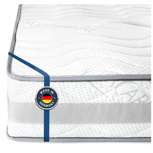 BMM Komfort 23 Kaltschaummatratze - 90x200cm H4 extra fest. Rechteckige, helle Matratze. Bietet extra festen, ergonomischen Liegekomfort.