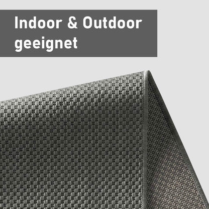 Taracarpet In- & Outdoor Teppich Sisaloptik anthrazit 240x340 cm