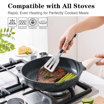 Kordisen 3-teiliges Bratpfannen-Set – Granit Induktion 20/24/28 cm