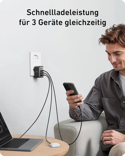 Anker 736 Charger (Nano II 100W) 3-Port USB-C Schnellladegerät
