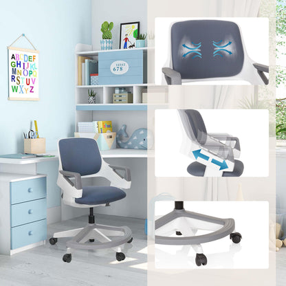 hjh OFFICE Kid Flex Kinder- & Jugend-Drehstuhl mitwachsend - Grau