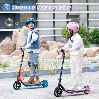 EVERCROSS Elektroroller Kinder Leicht - 7 Farben LED Lichter