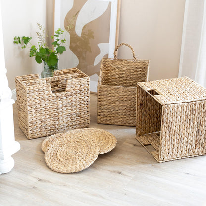 HMF Aufbewahrungskorb Wasserhyazinthe 4er Set – Kallax