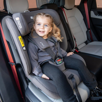 KikkaBoo i-Size i-FLIT Kindersitz ISOFIX 76-150 cm Hellgrau