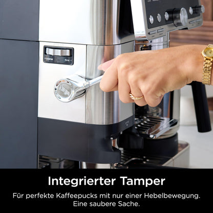Ninja Luxe Pro 3-in-1 Kaffeemaschine mit Mahlwerk - Silber ES701EU
