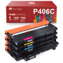 Toner Kingdom CLT-P406C 4er Toner Set kompatibel mit Samsung CLT-406S, Schwarz, Cyan, Gelb, Magenta