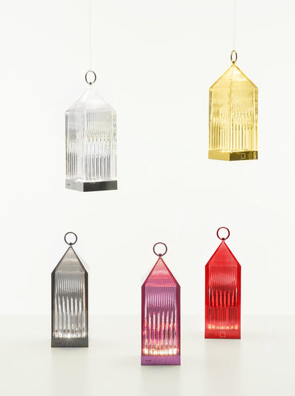 Kartell Lantern Design Tischleuchte – Rauch, Dimmbar