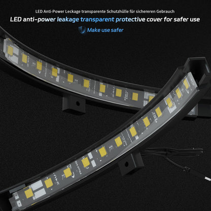 CyeeLife Dartleuchte 360° LED für Stahl-Dartscheibe - Schwarz