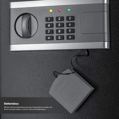 KESSER Elektronischer Tresor Möbeltresor – 31x20x20cm