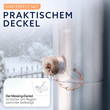 Drei Eichen Regensammler für Fallrohr 100 mm mit Sieb aus Edelstahl