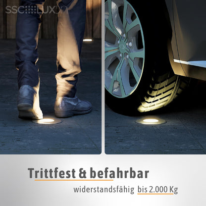 SSC-LUXon JUAVI Bodenspot Aussen GU10 IP67 befahrbar - 4er Set