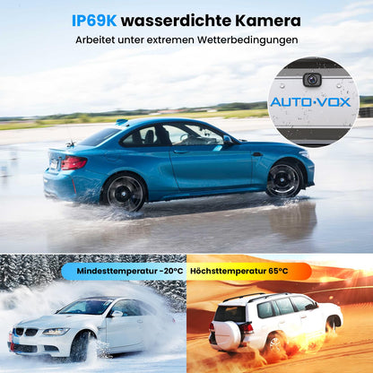 AUTO-VOX W12 Rückfahrkamera Kabellos 5" LCD 1080P