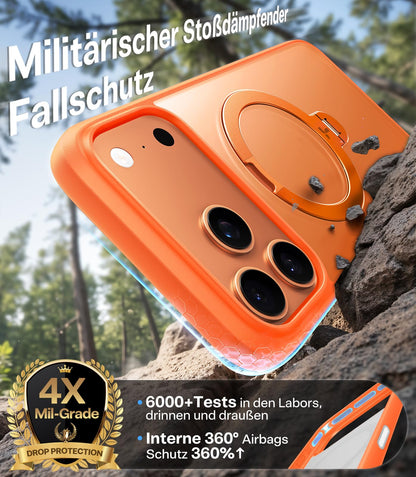 TORRAS Ostand Q3 Spin Handyhülle für iPhone 17 Pro, Orange