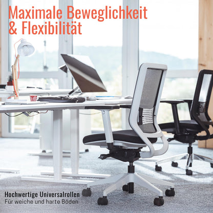 Yaasa Chair Classic Ergonomischer Büro-Drehstuhl - Weiss