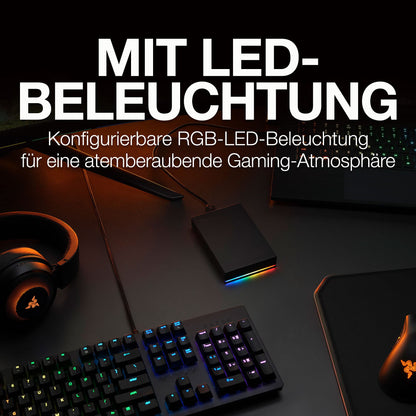 Seagate FireCuda Gaming HDD 5TB, tragbare externe Festplatte, USB 3.2