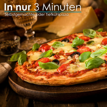 Steinborg Pizzaofen elektrisch mit 32 cm Schamottestein, 390 °C