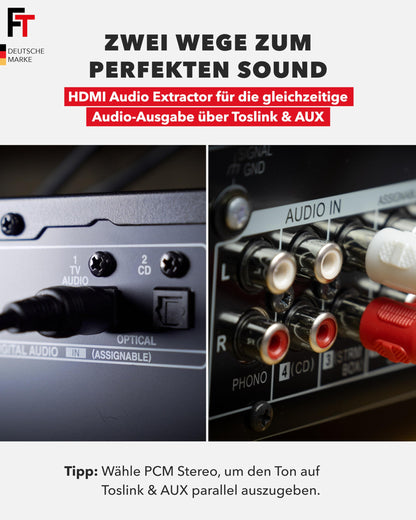 FeinTech AX210 HDMI 2.1 Audio Extractor 4K 120Hz 8K VRR ARC