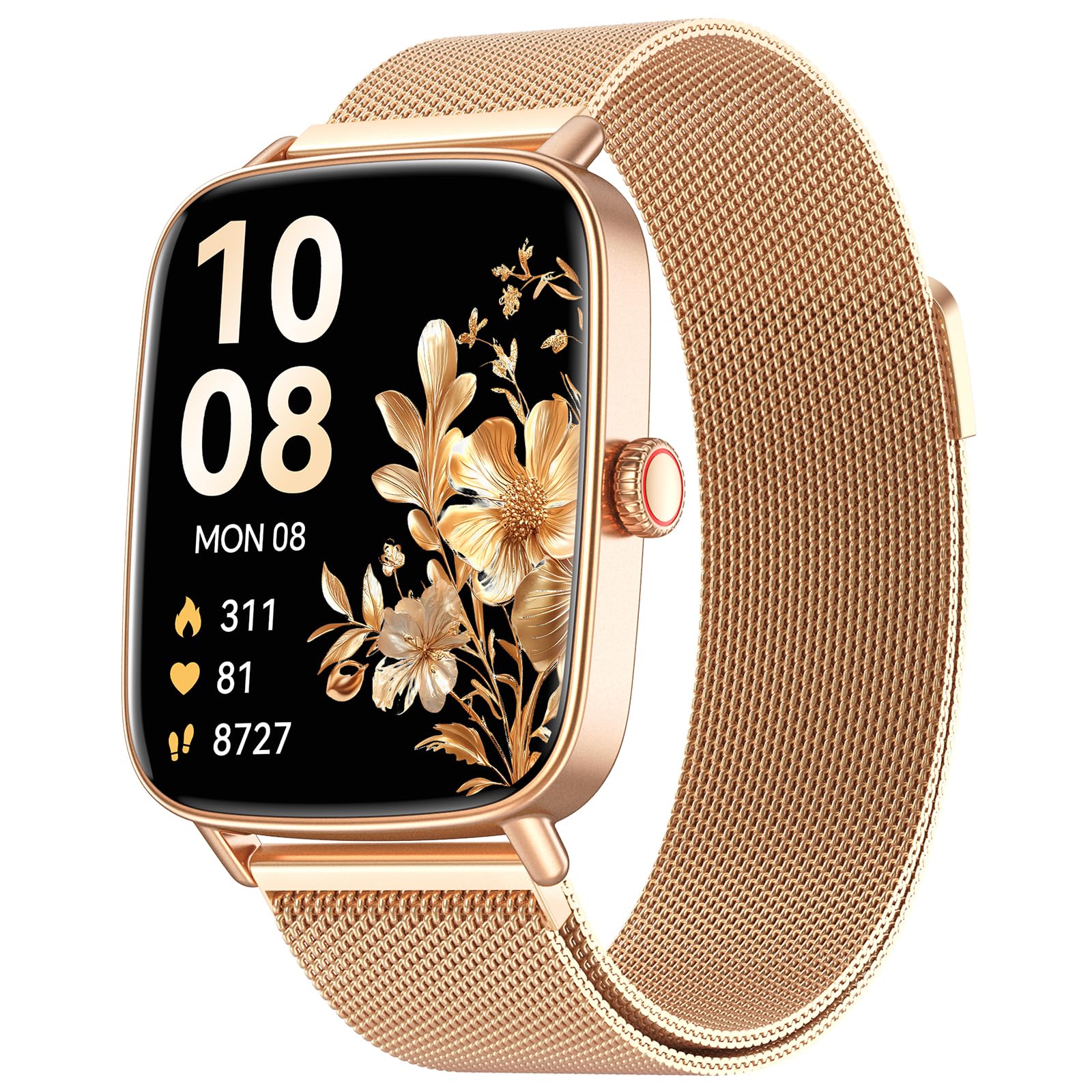 AEAC Smartwatch Damen mit Telefonfunktion, IP68, 110+ Sportmodi und 1,85-Zoll-HD-Touchscreen