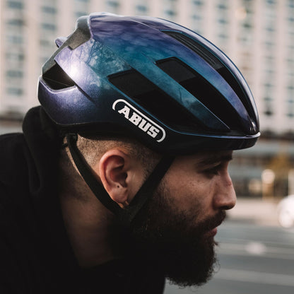 ABUS WingBack Rennradhelm für Erwachsene, Polarweiss, Grösse M