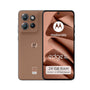 Motorola edge50 neo Smartphone 8/256 GB Mocha Mousse mit Schutzcover, Rückseite aus veganem Kunstleder