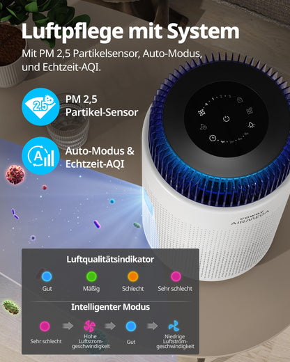 COWAY Airmega 100 Luftreiniger für Allergiker mit ECARF-Siegel