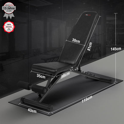 Ultrasport 331100000163 Hantelbank - Schwarz, 115 cm