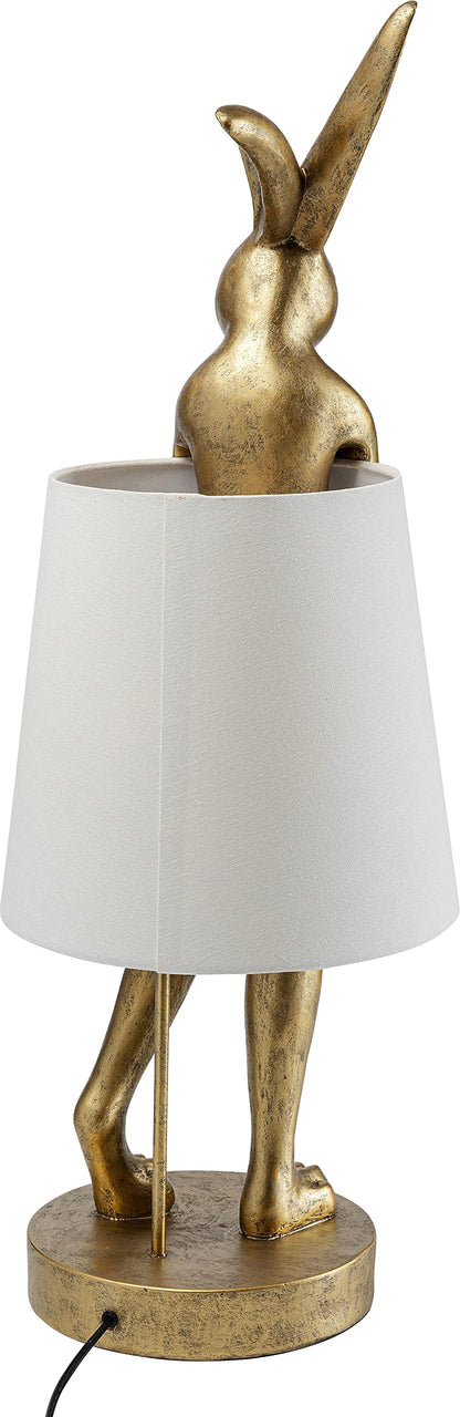 Kare Design Tischlampe Animal Rabbit – Goldene Hasenleuchte