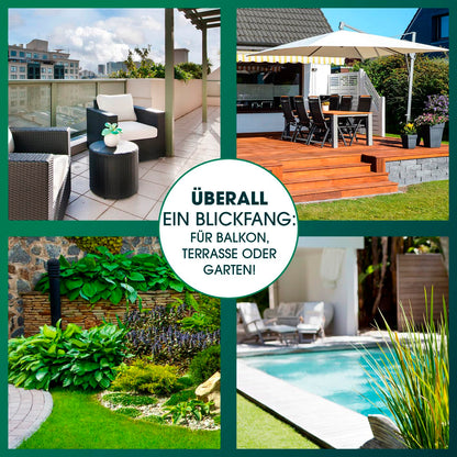 EASYmaxx LED Solarleuchte Kugel 2er-Set mit Farbwechsel, 30 cm