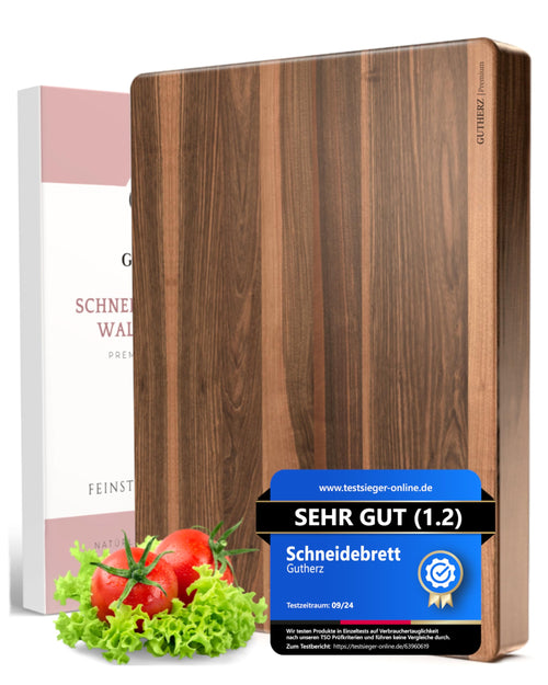 Gutherz® Schneidebrett Nussbaumholz XXL - 60x40x3 cm