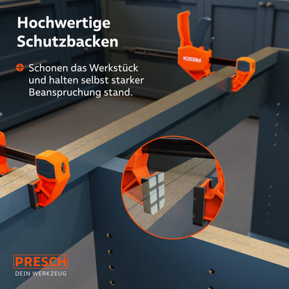 Presch Schnellspann Einhandzwingen Set 4 Stk. – 150/300mm