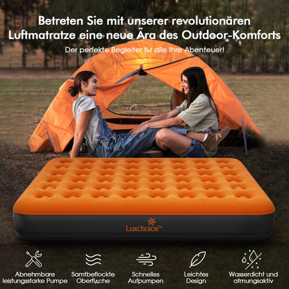 Luxchoice Selbstaufblasende Luftmatratze mit Pumpe, 2 Personen