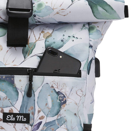 Ela Mo Rucksack Damen mit Laptopfach für Uni & Alltag – Waterleaf Gold