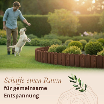 Floranica Beetumrandung 20 x 200 cm Braun, Beeteinfassung aus Holz