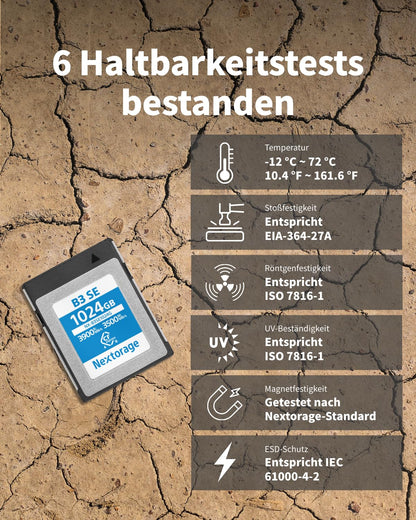 Nextorage B3SE CFexpress 4.0 Typ B Karte - 512GB