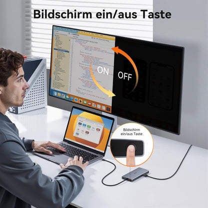 USB C Laptop Dockingstation 15-in-1 Triple Display 8K