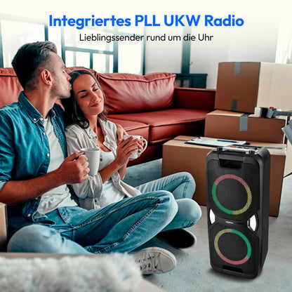 MEDION PE-1 Pure Partybox Bluetooth-Lautsprecher mit Karaoke