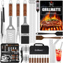 Grilliance BBQ Grillbesteck Set 30-teilig Edelstahl mit Tragetasche